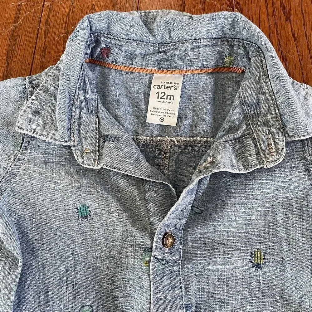 Carters 12 Months Boys Summer One Pieces